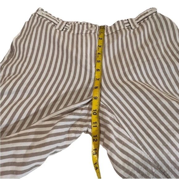 J. Jill Linen Blend High Rise Wide Leg
Cropped Pants 10 Striped Beachy Coastal - Picture 11 of 13
